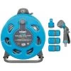 B&M Rolson Hose Reel With Stand 20m -Magic Garden 234003 rolson 20m hose stand set with 6 function spray gun set blue 2