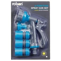 B&M Rolson Hose Reel With Stand 20m -Magic Garden 234003 rolson 20m hose stand set with 6 function spray gun set blue