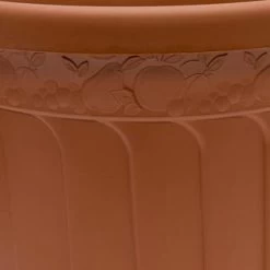 B&M Terracotta Round Planter 45cm -Magic Garden 235615 Woodland Fern Design Terracotta Round 45cm Planter 2