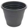 B&M Ascot Round Planter 30cm - Black -Magic Garden 278282 ascot round planter black 30cm