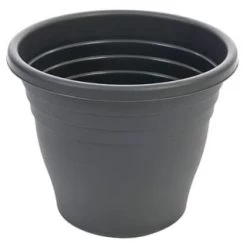 B&M Ascot Round Planter Black 47.5cm
