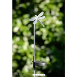B&M Colour Changing Solar Stake Light - Dragonfly -Magic Garden 286951 colour changing stake solar light dragonfly 5