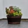 B&M Oakwood Barrel Planter 50cm 2 B&M Oakwood Barrel Planter 50cm -Magic Garden 291239 oakwood barrel planter 50cm