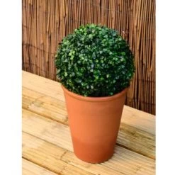 Solar Powered Topiary Ball - White LED 28cm -Magic Garden 3069331 hanging topiary night edit1