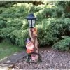 B&M Garden Gnome With Solar Lamp Post - Purple 2 B&M Garden Gnome With Solar Lamp Post - Purple -Magic Garden 307140 gnome with solar lamp post 71