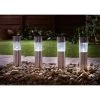 Solar Powered Mini Tube Post - White 6pk