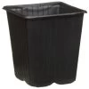B&M Black Plant Pots 12pk