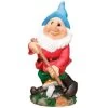 B&M Garden Gnome With Hoe 1 B&M Garden Gnome With Hoe -Magic Garden 331446 garden gnome with hoe1