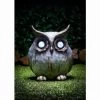 B&M Stone Effect Owl With Crystal Light Eyes -Magic Garden 331456 stone effect owl with crystal effectlight up eyes1