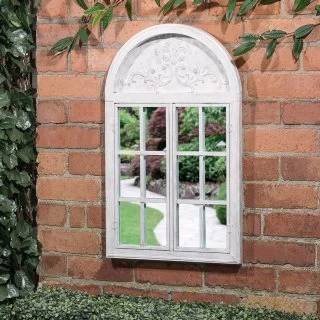 B&M Shutter Door Arched Garden Mirror 3 B&M Shutter Door Arched Garden Mirror