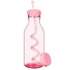 B&M Little Safari Kids Retro Tumbler & Straw - Pink -Magic Garden 332536 retro bottle with swirly straw and extra lid pink