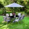 Madison Premium 8pc Patio Set -Magic Garden 353309 madison grey padded 8pc patio set 4