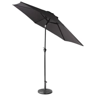 Crank Handle Parasol 2.7m - Black 4 Crank Handle Parasol 2.7m - Black - Image 2