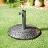 B&M Sorrento Rattan Effect Parasol Base -Magic Garden 353340 rattan effect parasol base