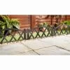 Edwardian Border Fence 4pk -Magic Garden 353524 4pk edwardian criss cross border fence