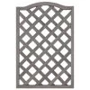 Curved Framed Diamond Trellis - Grey -Magic Garden 353572 framed rounded trellis 90x60cm