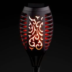 Morocco Solar Light Post -Magic Garden 353593 morocco flame effect torch stake 48cm 4