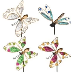 B&M Glitter Stake - Green Butterfly -Magic Garden 353659 glitter stakes main 2