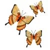 B&M Butterflies Wall Art 3pk - Orange 1 B&M Butterflies Wall Art 3pk - Orange -Magic Garden 353687 3pk butterflies wall art orange 2