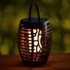 Morocco Flame Effect Solar Lantern 2 Morocco Flame Effect Solar Lantern -Magic Garden 353736 morocco solar lantern