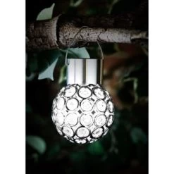 Dallas Hanging Solar Light -Magic Garden 353746 dallas light white