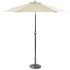 Crank Handle Parasol 2.7m - Cream -Magic Garden 365336 premium crank and tilt parasol 2.7m cream