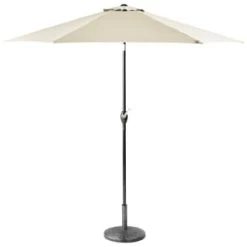 Crank Handle Parasol 2.7m - Cream