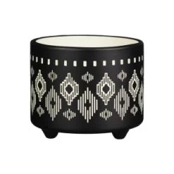 B&M Urban Eden Embossed Footed Planters 3pk - Black 10 B&M Urban Eden Embossed Footed Planters 3pk - Black -Magic Garden 366531 3pk urban eden plant pot on tripod stand black 4