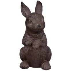 B&M Garden Rabbit Ornaments 2pk - Cast Iron Effect -Magic Garden 366608 2pk rabbit garden ornaments iron effect 2