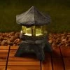 B&M Resin Solar Pogoda -Magic Garden 366612 resin solar pagoda