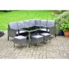 Sorrento Large Dining Rattan Effect Corner Set -Magic Garden 366649 sorrento large dining set rattan effect1