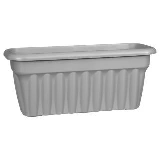 B&M Grey Trough Planter 60cm 3 B&M Grey Trough Planter 60cm