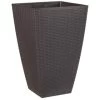 B&M Rattan Effect Planter 55m - Brown -Magic Garden 369862 brown rattan effect planter 55cm