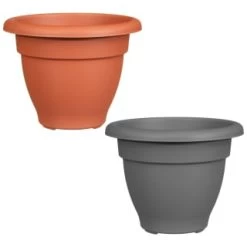 B&M Bell Pot Planter 30cm - Grey -Magic Garden 369864 369873 bell pot planter 30cm main