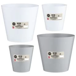 Indoor Planter 14cm - Grey -Magic Garden 369890 369891 369892 369893 21cm indoor planter grey 2