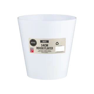 Indoor Planter 14cm - White 3 Indoor Planter 14cm - White