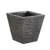 B&M Square Planter - Slate Effect 32cm