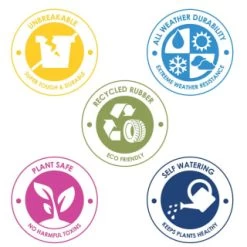 B&M Sonata Planter 71cm - Pewter -Magic Garden 377687 377689 377691 377694 377698 377702 sonata planter slate pewter 33cm 50cm 70cm 2 1