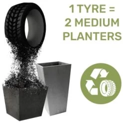B&M Sonata Planter 71cm - Slate -Magic Garden 377687 377689 377691 377694 377698 377702 sonata planter slate pewter 33cm 50cm 70cm 7
