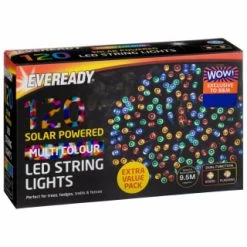 Eveready Solar Powered LED String Lights 120pk - Multicolour -Magic Garden 379217 120pk eveready led string lights multicolour 2