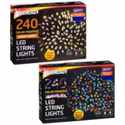 Eveready Solar Powered LED String Lights 240pk - Multicolour 7 Eveready Solar Powered LED String Lights 240pk - Multicolour -Magic Garden 379220 379223 240pk eveready led string lights main