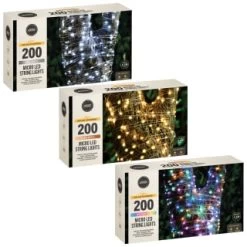 Solar Powered Micro LED Lights 200pk - Multicolour 7 Solar Powered Micro LED Lights 200pk - Multicolour -Magic Garden 379225 379228 379230 200 solar powered micro led string lights group