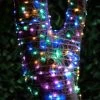 Solar Powered Micro LED Lights 200pk - Multicolour -Magic Garden 379230 200 solar powered micro led string lights multi colour