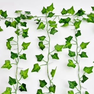 Solar Powered Artificial Ivy Leaf Curtain 150cm 5 Solar Powered Artificial Ivy Leaf Curtain 150cm - Image 3
