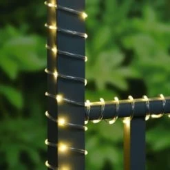 Solar Powered 10m Micro LED Rope Light - Warm White -Magic Garden 379267 10m tube string light 100 warm white leds