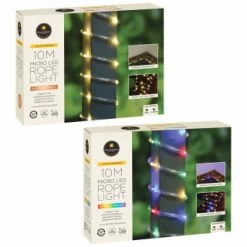 Solar Powered 10m Micro LED Rope Light - Multicolour -Magic Garden 379267 379269 mason and jones 10m micro led rope lights main