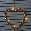 Solar Powered Wicker Heart - White LED 2 Solar Powered Wicker Heart - White LED -Magic Garden 379337 scandi coast solar powered 45cm wicker heart 20 warm white led