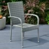 Sorrento Rattan Effect Stacking Chair 1 Sorrento Rattan Effect Stacking Chair -Magic Garden 379350 sorrento rattan effect stacking chair