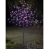 Solar Powered Blossom Tree - Pink 128 LED 4ft 2 Solar Powered Blossom Tree - Pink 128 LED 4ft -Magic Garden 379360 4ft solar powered blossom flower solar tree 128 led pink 2