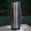 Bali Solar Powered Floor Lamp - Black 69cm